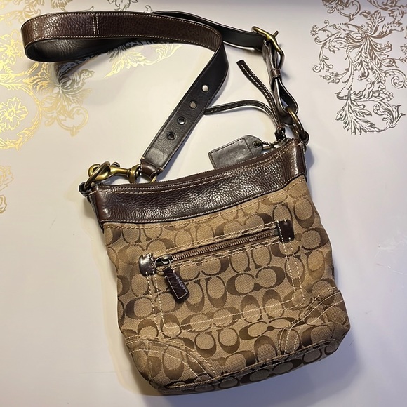 Coach Handbags - RARE, AUTHENTIC COACH Vintage Brown/Beige Monogram Crossbody Bag